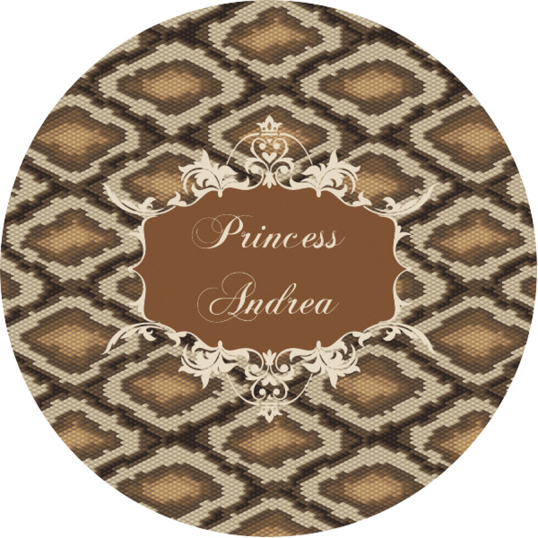 Custom Snake Skin Multipurpose Round Labels - 1" (Personalized)