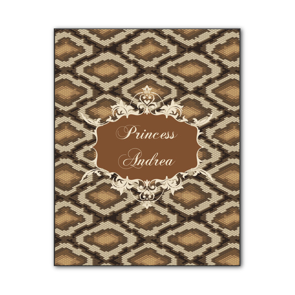 Custom Snake Skin Wood Print - 11x14 (Personalized)