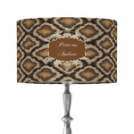 Snake Skin 12" Drum Lamp Shade - Fabric (Personalized)