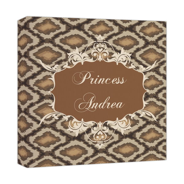 Custom Snake Skin Canvas Print - 12x12 (Personalized)