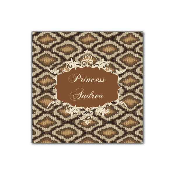 Custom Snake Skin Wood Print - 12x12 (Personalized)