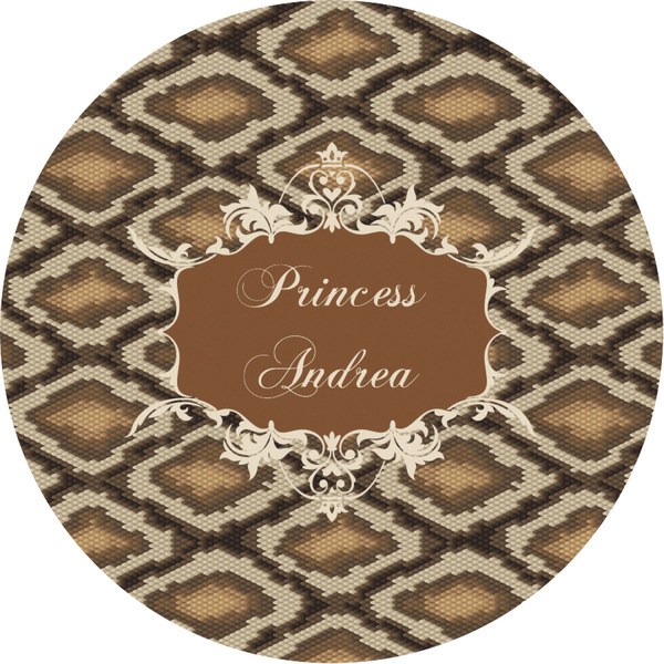 Custom Snake Skin Multipurpose Round Labels - Custom Sized (Personalized)