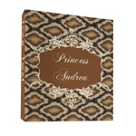 Snake Skin 3 Ring Binder - Full Wrap - 1" (Personalized)