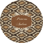 Snake Skin Multipurpose Round Labels - 4" (Personalized)