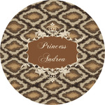 Snake Skin Multipurpose Round Labels - 5" (Personalized)