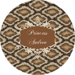 Snake Skin Multipurpose Round Labels - 5" (Personalized)