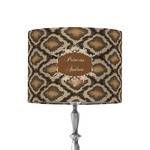 Snake Skin 8" Drum Lamp Shade - Fabric (Personalized)