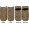 Snake Skin Adult Ankle Socks - Double Pair - Front and Back - Apvl