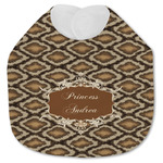 Snake Skin Jersey Knit Baby Bib w/ Name or Text