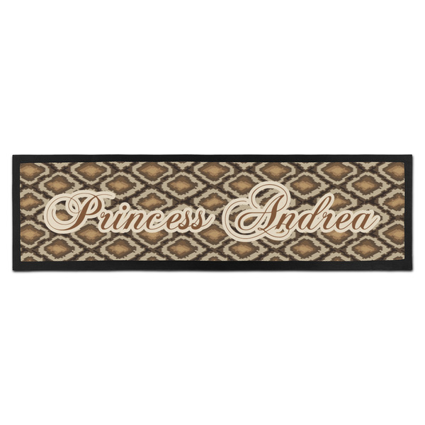 Custom Snake Skin Bar Mat - Large (Personalized)