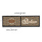 Snake Skin Bar Mats - Sizing Chart