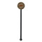 Snake Skin Black Plastic 5.5" Stir Stick - Round - Single Stick