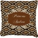 Snake Skin Faux-Linen Throw Pillow 26" (Personalized)