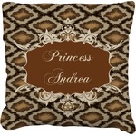 Snake Skin Faux-Linen Throw Pillow (Personalized)