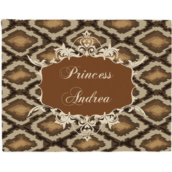 Snake Skin Woven Fabric Placemat - Twill w/ Name or Text