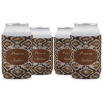 Snake Skin Can Cooler (12 oz) - Set of 4 w/ Name or Text