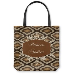 Snake Skin Canvas Tote Bag - Large - 18"x18" (Personalized)