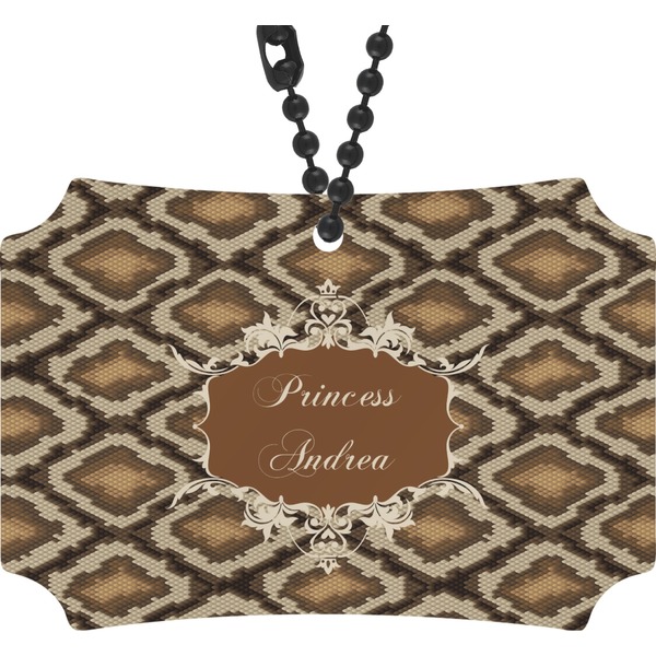 Custom Snake Skin Rear View Mirror Ornament (Personalized)