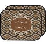 Snake Skin Car Floor Mats (Back Seat) (Personalized)