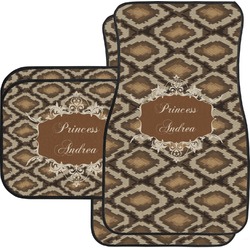 Snake Skin Car Floor Mats Set - 2 Front & 2 Back (Personalized)