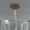 Snake Skin Clear Plastic 7" Stir Stick - Oval - Main