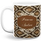 Snake Skin Coffee Mug - 11 oz - Full- White