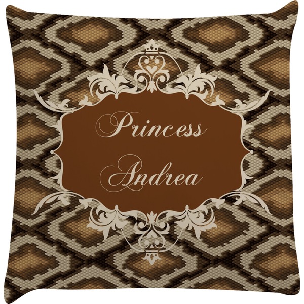 Custom Snake Skin Decorative Pillow Case (Personalized)