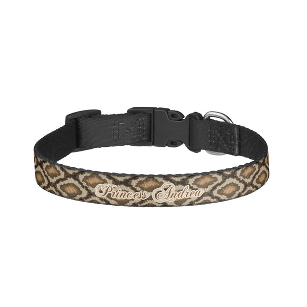 Custom Snake Skin Dog Collar - Small (Personalized)