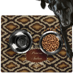 Snake Skin Dog Food Mat - Large w/ Name or Text