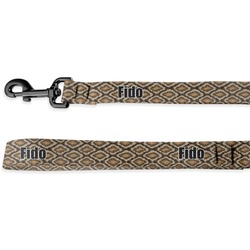 Snake Skin Deluxe Dog Leash - 4 ft (Personalized)