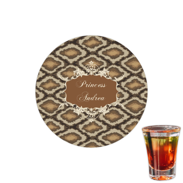 Custom Snake Skin Printed Drink Topper - 1.5" (Personalized)