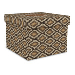 Snake Skin Gift Box with Lid - Canvas Wrapped - Large (Personalized)