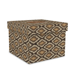 Snake Skin Gift Box with Lid - Canvas Wrapped - Medium (Personalized)