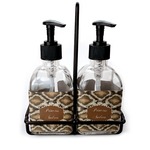 Snake Skin Glass Soap & Lotion Bottles (Personalized)