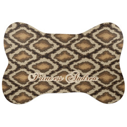 Snake Skin Bone Shaped Dog Food Mat (Personalized)