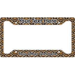 Snake Skin License Plate Frame (Personalized)