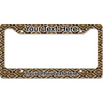 Snake Skin License Plate Frame - Style B (Personalized)