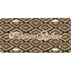 Snake Skin Front License Plate (Personalized)