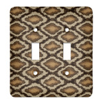 Snake Skin Light Switch Cover (2 Toggle Plate)