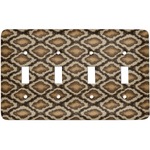 Snake Skin Light Switch Cover (4 Toggle Plate)