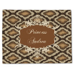 Snake Skin Single-Sided Linen Placemat - Single w/ Name or Text