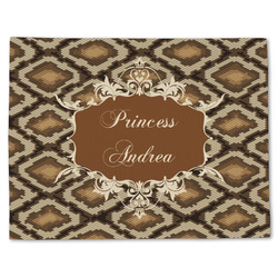 Snake Skin Single-Sided Linen Placemat - Single w/ Name or Text