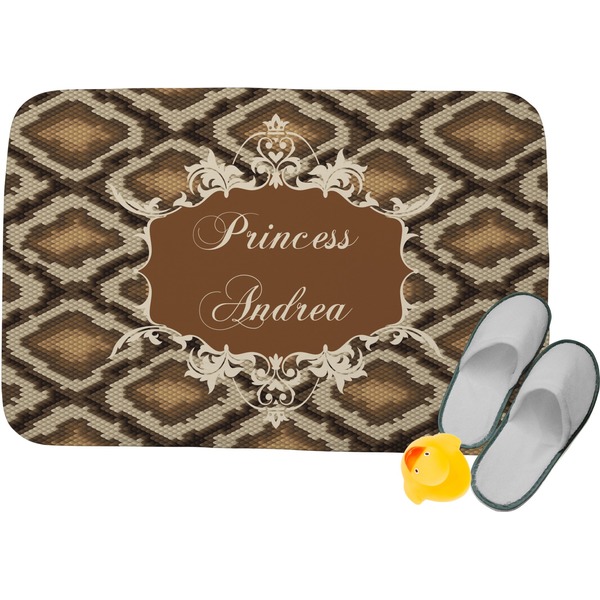 Custom Snake Skin Memory Foam Bath Mat (Personalized)