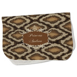 Snake Skin Burp Cloth - Fleece w/ Name or Text