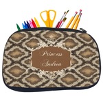 Snake Skin Neoprene Pencil Case - Medium w/ Name or Text