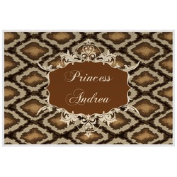 Snake Skin Laminated Placemat w/ Name or Text