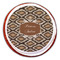 Snake Skin Printed Icing Circle - Large - On Cookie