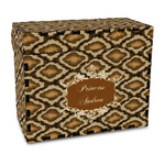 Snake Skin Wood Recipe Box - Full Color Print (Personalized)