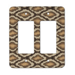 Snake Skin Rocker Style Light Switch Cover - Two Switch