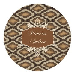 Snake Skin Round Decal - Small (Personalized)